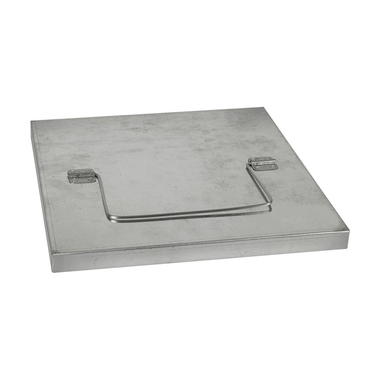 Hochbeet-Deckel Stahl 30,5x30,5 cm - Grau, Basics, Metall (30,5/2,5/30,5cm)