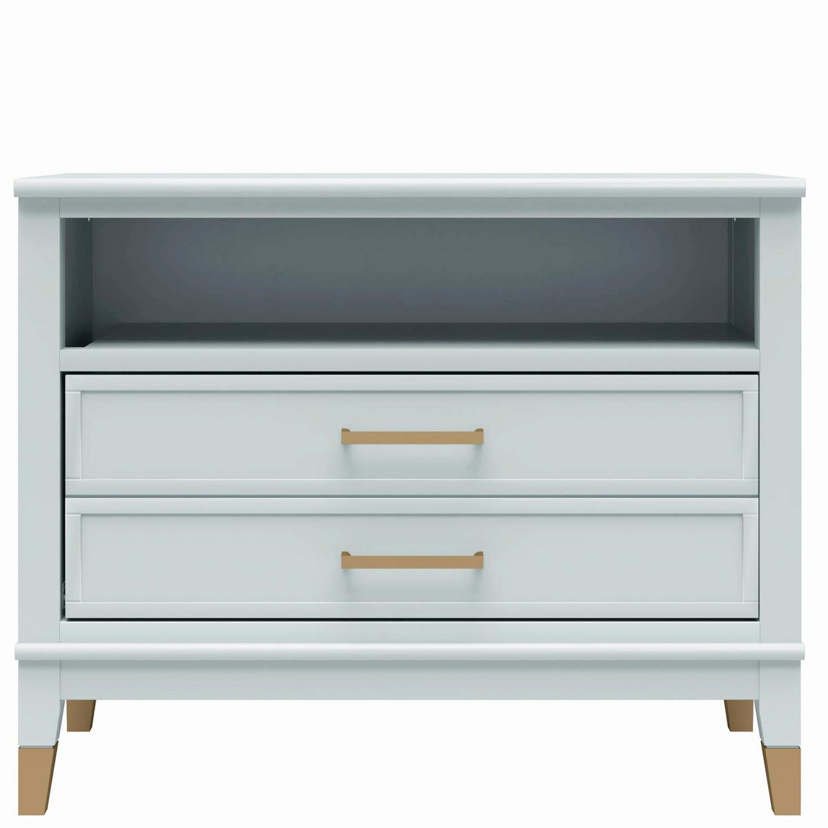 Nachttisch Westerleigh, Grün B: 76 Cm - Grün, Design, Holzwerkstoff/Metall (76/61/40cm) - MID.YOU