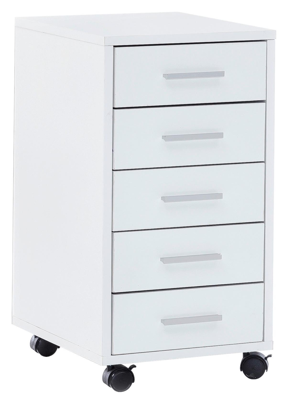 Rollcontainer Weiß Lisa BHT 33x63x38 cm