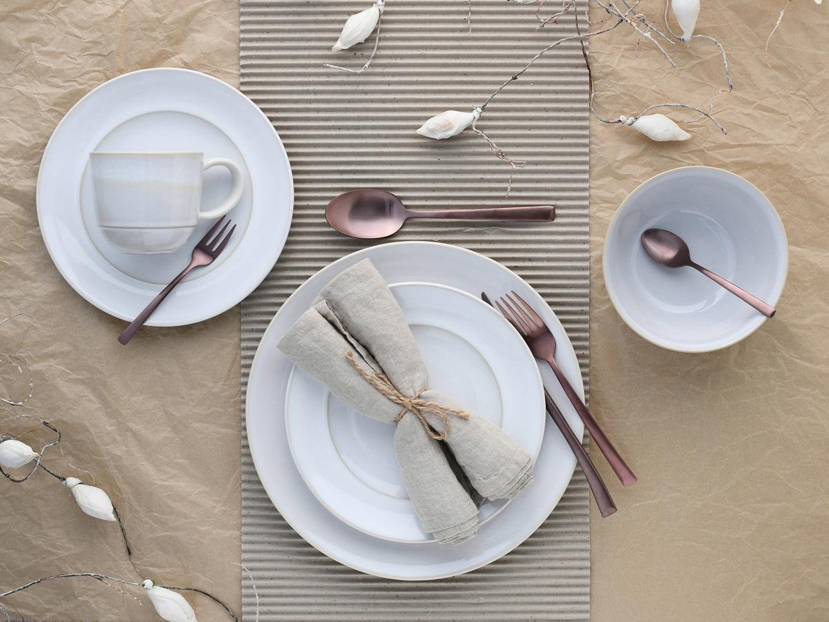 Kombinovaný servis Antique,16 dielny pre 4 osoby - biela, Basics, keramika - Creatable