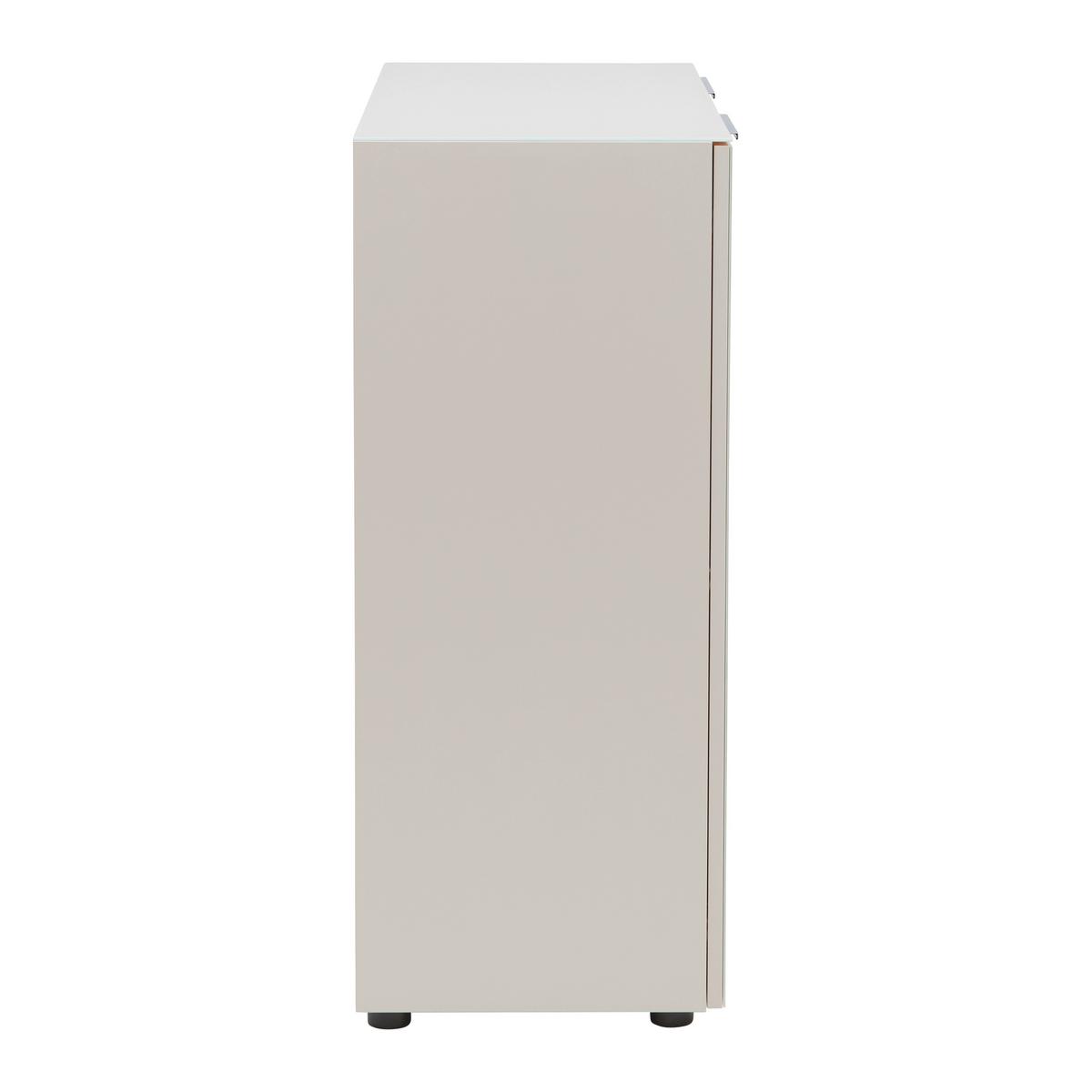 KOMODA SIENA -EXKLUSIV- - černá/kašmírová, Moderní, kov/kompozitní dřevo (90/99/40cm) - Mömax