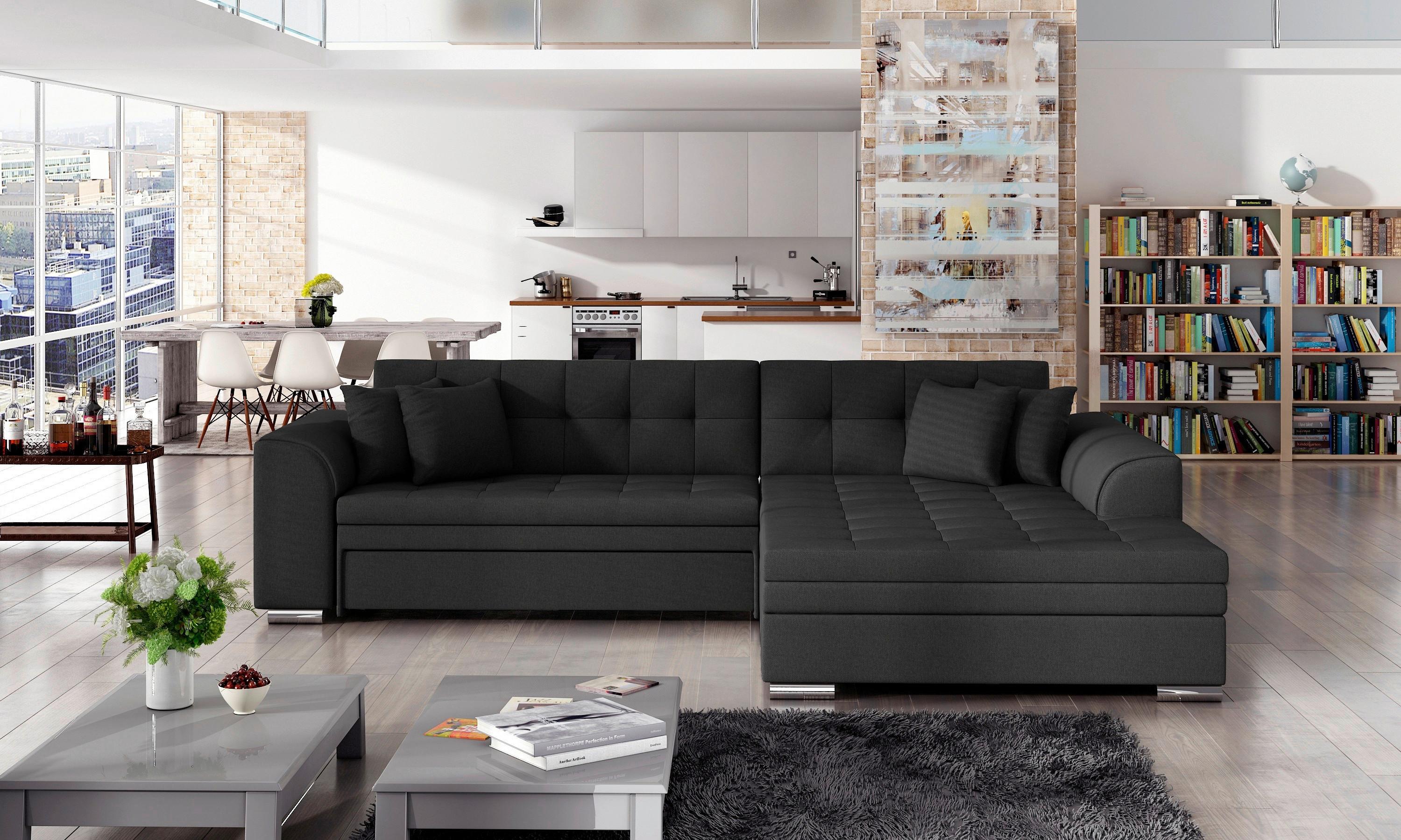ECKSOFA Sorento Anthrazit S: 296x194cm