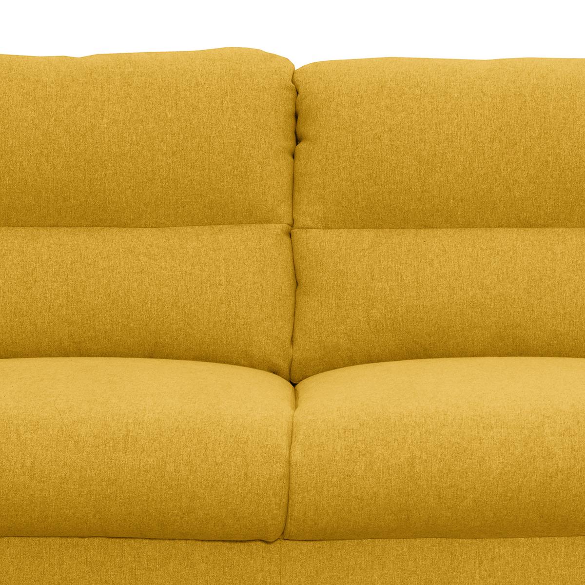 2-Sitzer-Sofa Tromso Gelb B: 158 cm - Gelb/Buchefarben, Design, Textil (158/87/88cm) - Livetastic