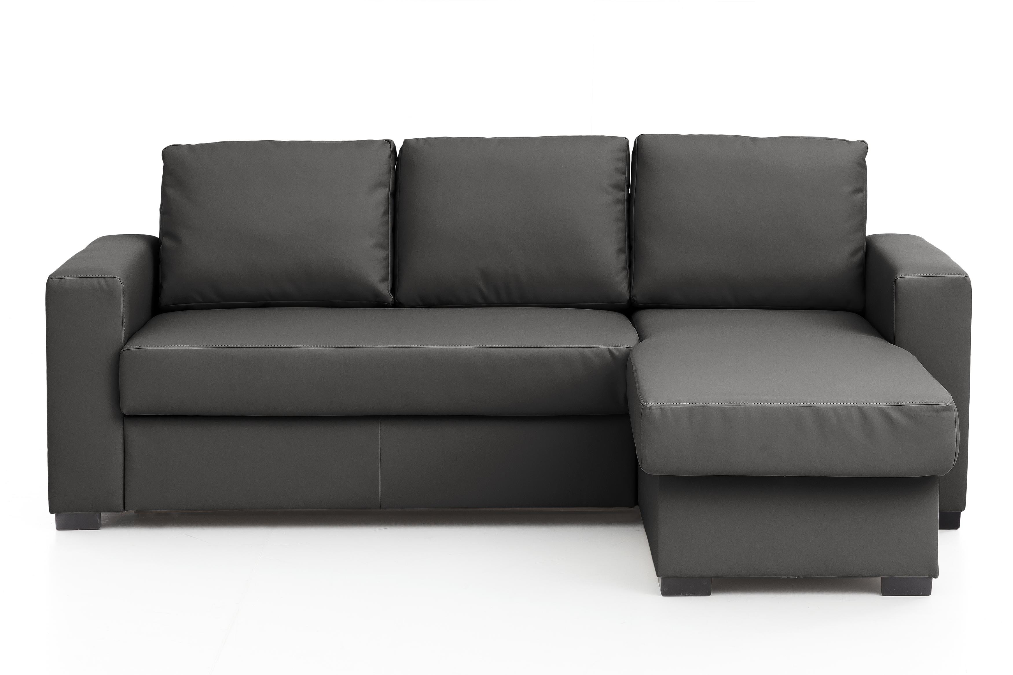 Sedacia Súprava S Rozkladom Cristiano Tmavá Sivá - tmavosivá, Basics, textil/plast (220/150cm) - MID.YOU