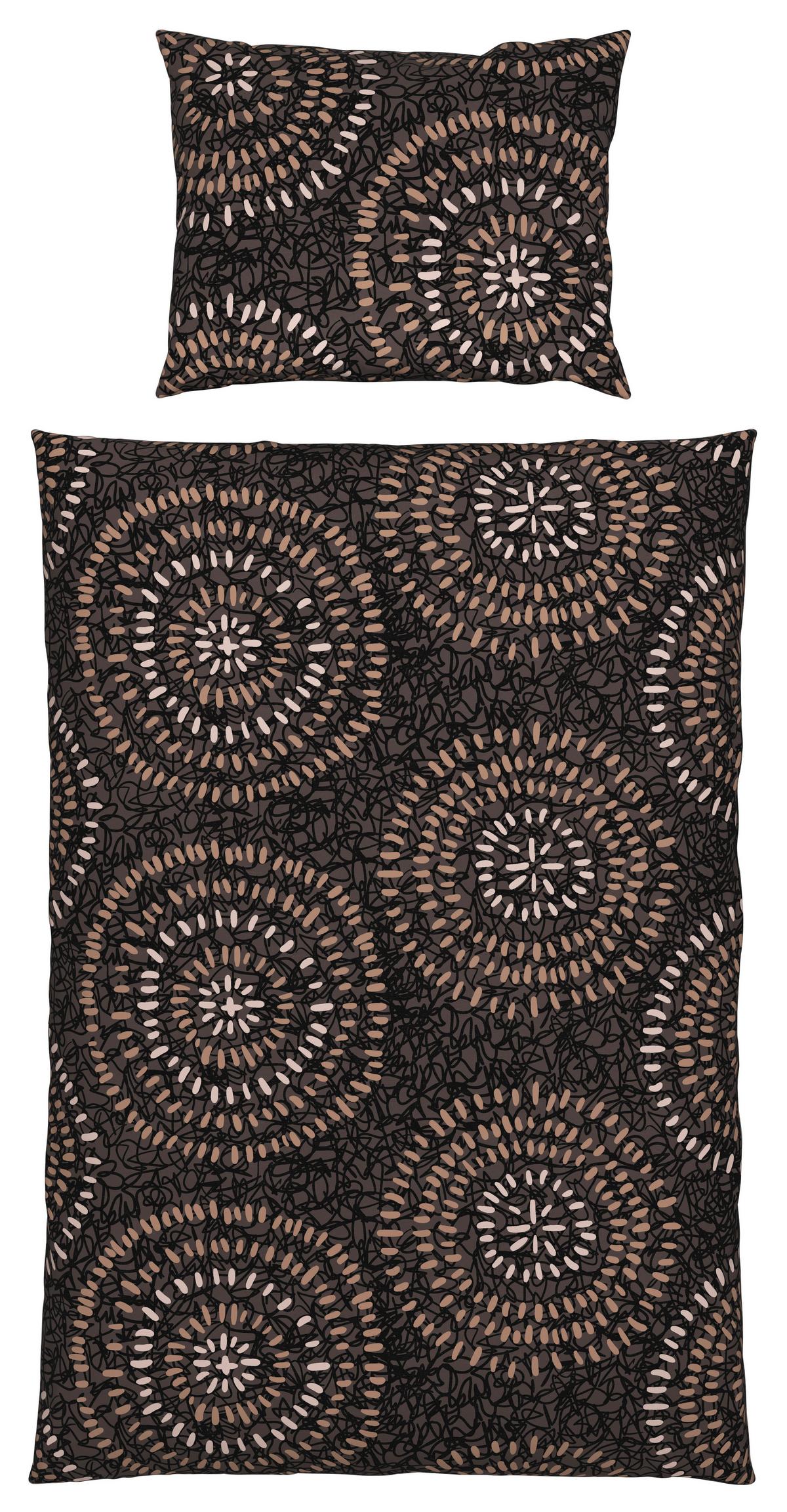 Bettwäsche 140x200 cm Sina Braun - Braun, LIFESTYLE, Textil - Story of Nature