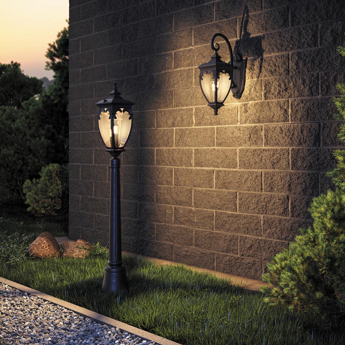 Wegeleuchte Fleur - Bronzefarben, Trend, Glas/Metall (113/113/15cm) - MAYTONI