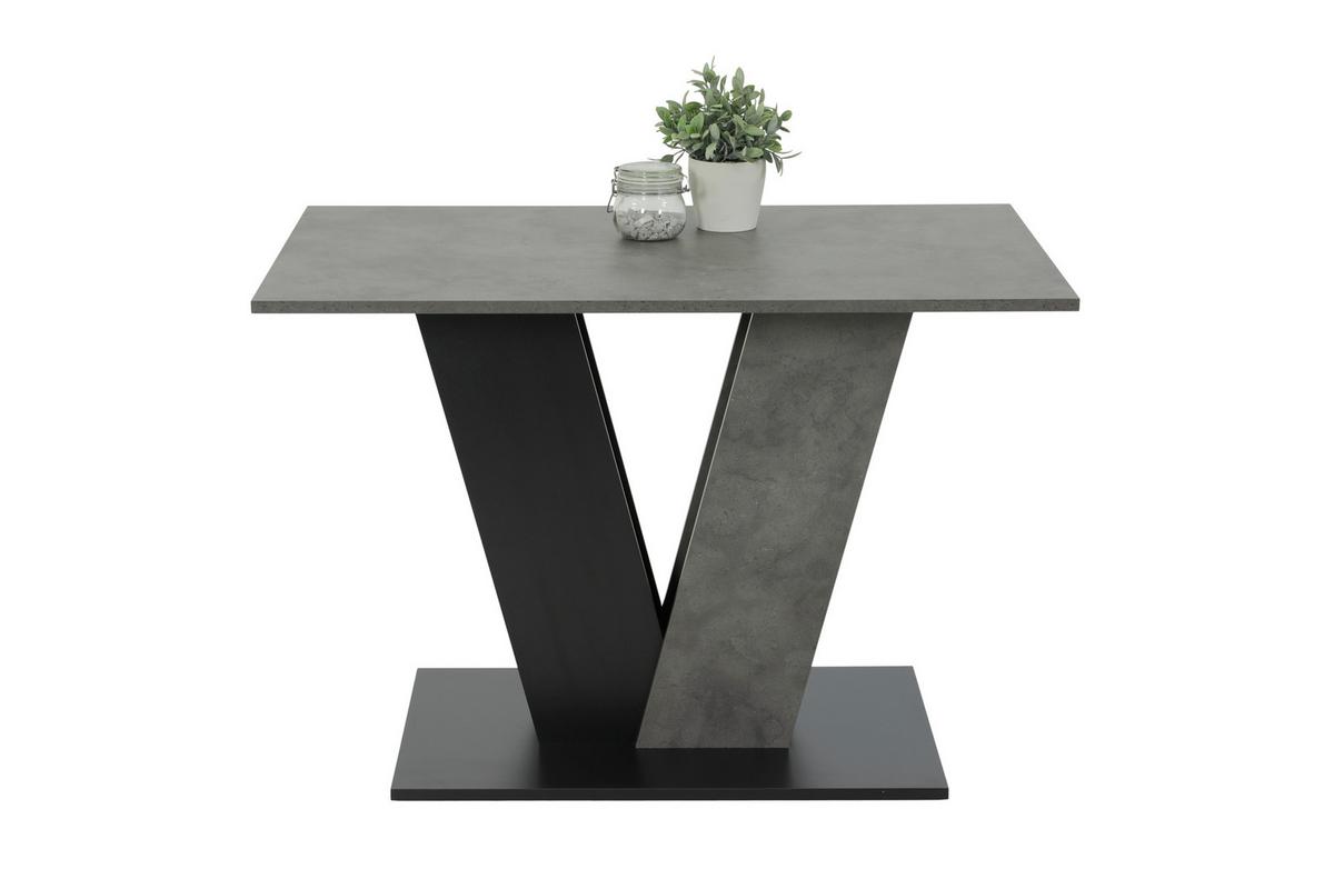 Tischgruppe Elbe G - Dunkelgrau/Anthrazit, MODERN, Holzwerkstoff/Textil (110/76/70cm) - MID.YOU