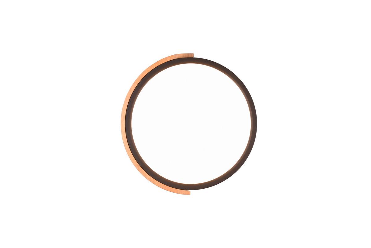Led-deckenleuchte R67201132 Jano - Schwarz/Braun, Basics, Holz/Kunststoff (31,5/3,5cm)