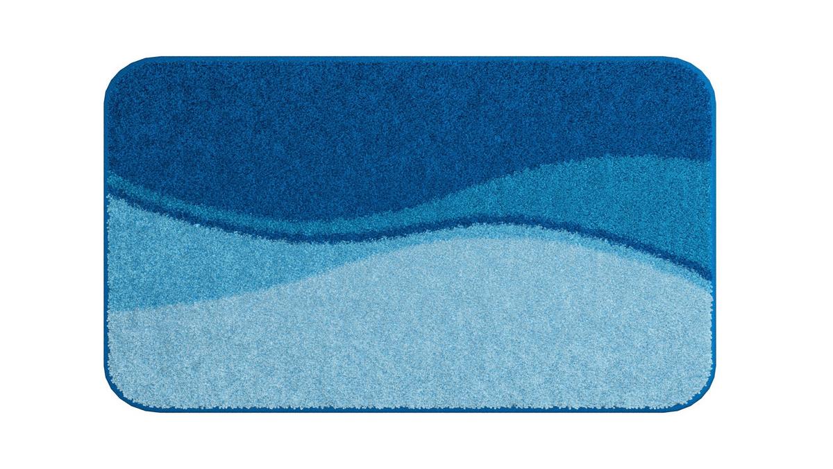 Badematte Merkur - Blau, Basics, Textil (65/115cm) - Grund
