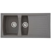 Spüle Respekta Boston Kunststein Bxt: 100x50 cm - Grau, Trend, Glas/Kunststoff (100/20/50cm) - Respekta
