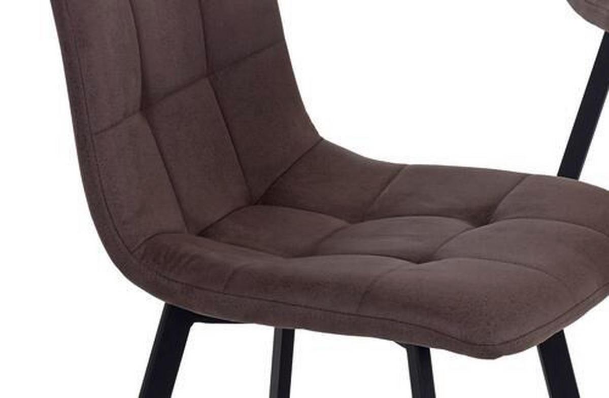 Jídelní set LECH - šedá/černá, Moderní, kov/kompozitní dřevo (140/76/80cm)