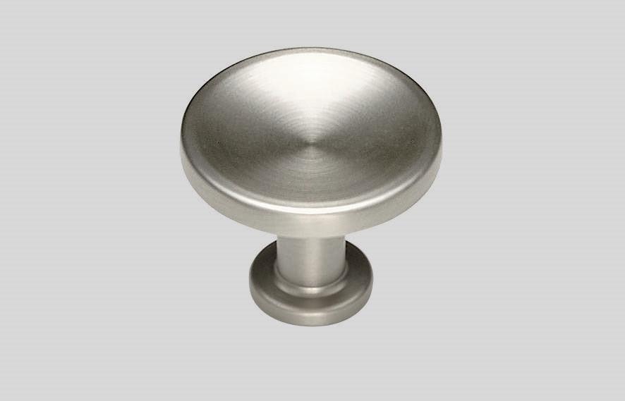 Metallknopf Edelstahlfarben Griffe - Edelstahlfarben, MODERN, Metall - Vertico