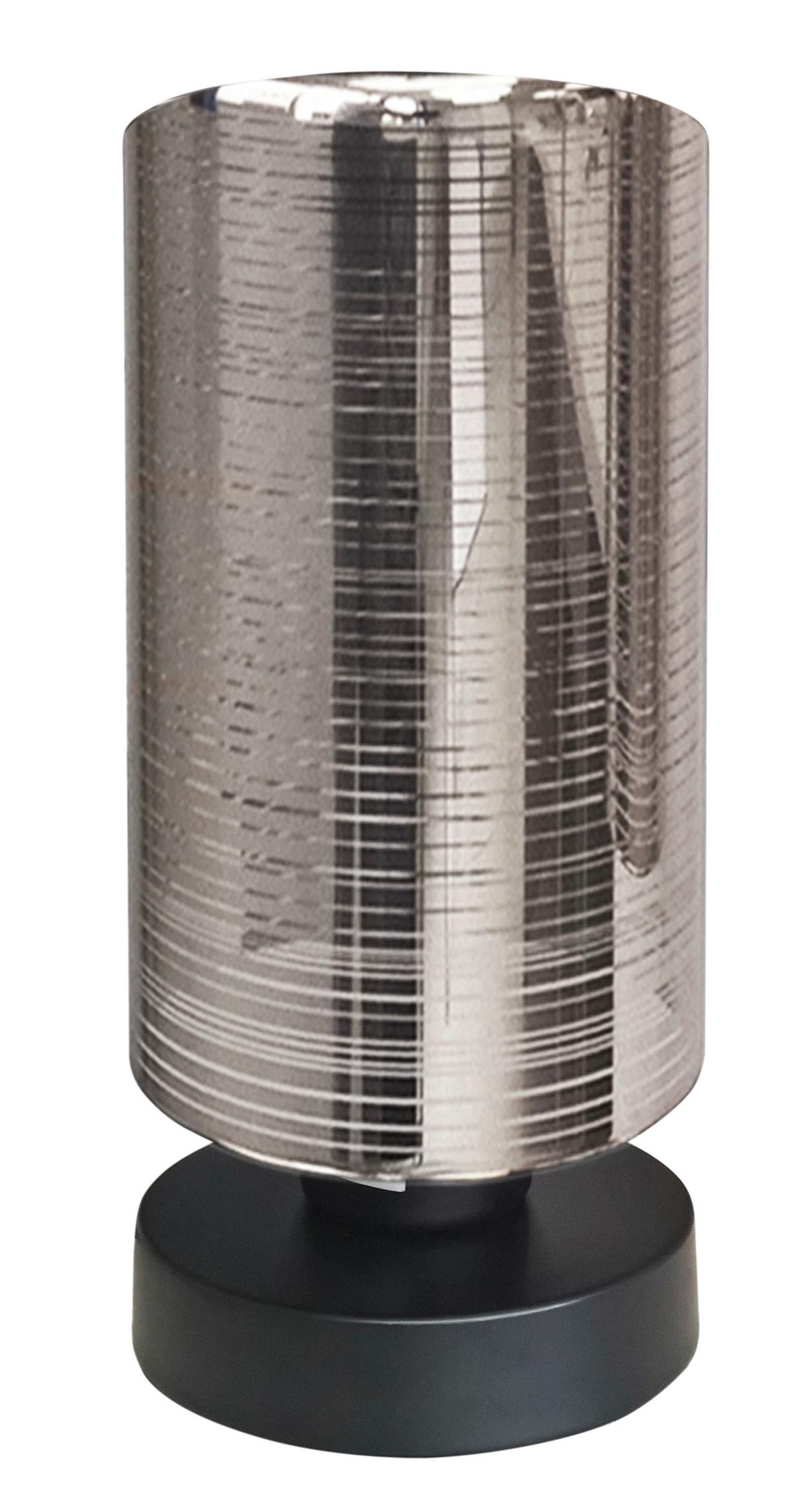 Tischleuchte 41-53893 - Chromfarben/Schwarz, Basics, Glas/Metall (12/12/25cm)