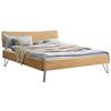 Bett Locarno Eichefarben 140x200 Cm - Eichefarben/Anthrazit, MODERN, Holz (140/200cm) - Hasena