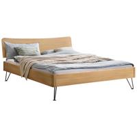 Bett Locarno Eichefarben 140x200 Cm - Eichefarben/Anthrazit, MODERN, Holz (140/200cm) - Hasena