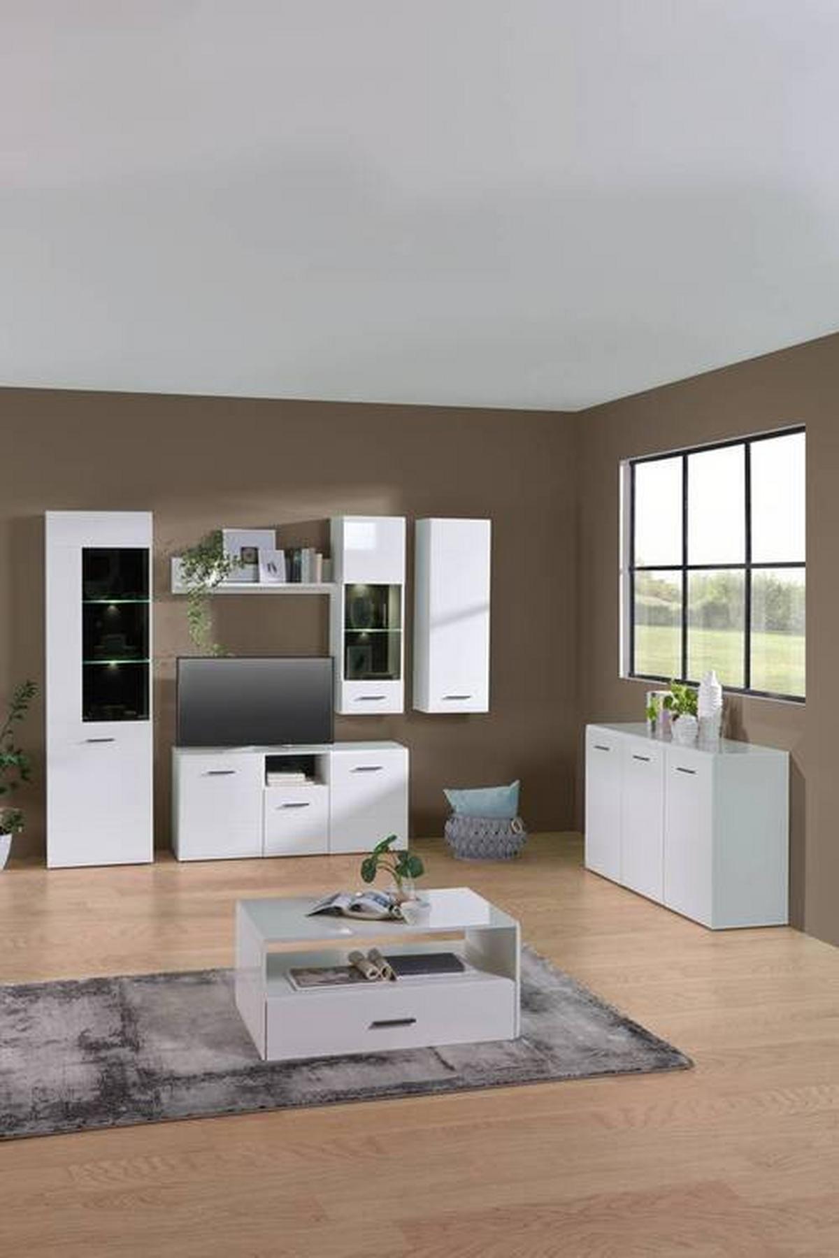 SIDEBOARD Avanti Anthrazit, Weiß B:150cm - Anthrazit/Weiß, MODERN, Holzwerkstoff (150/84,6/42cm) - Hom`in