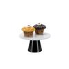 Tortenplatte Ew-Tp-2204s - Schwarz, Basics, Stein/Metall (22cm) - Echtwerk