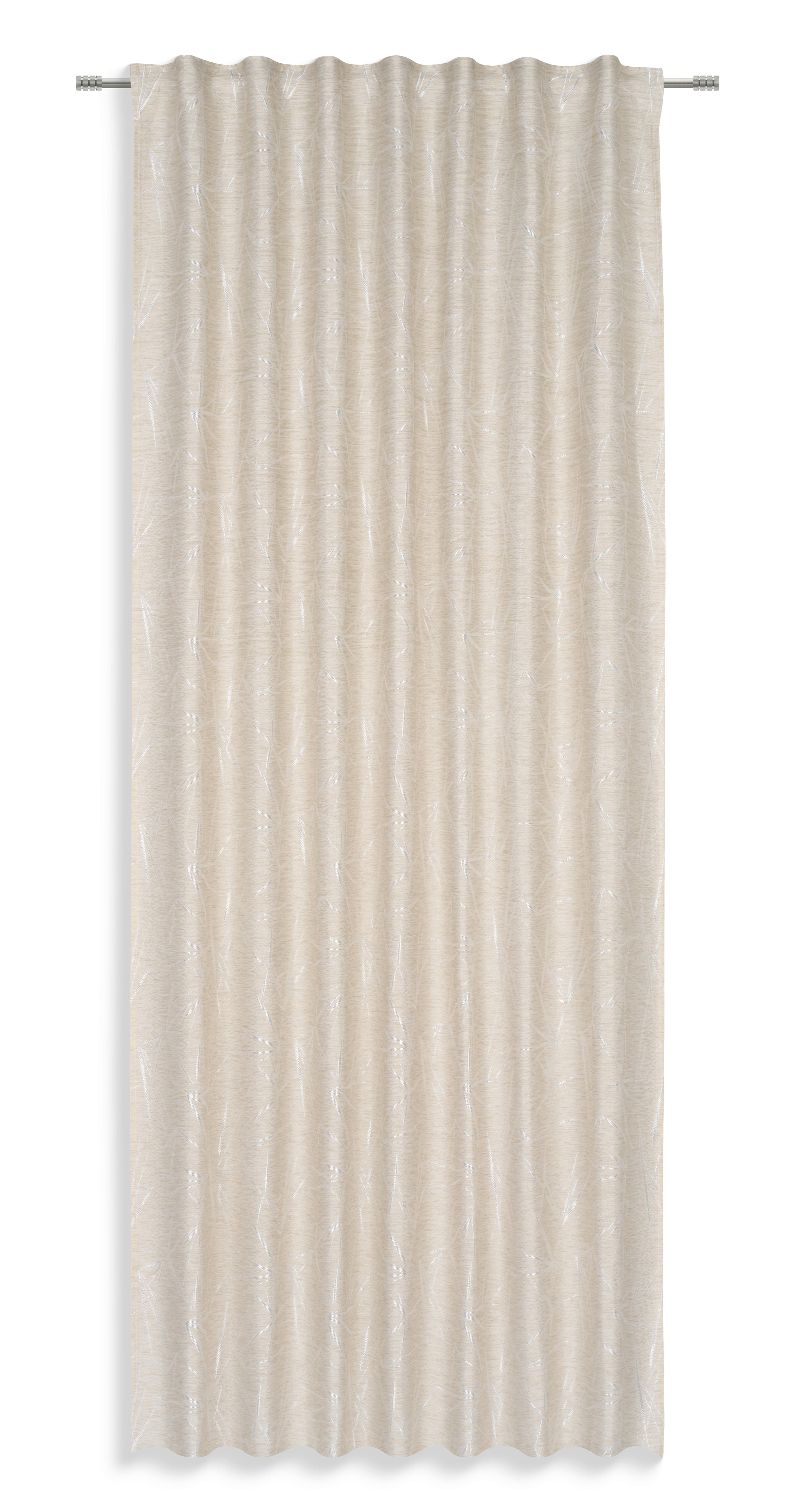Fertigvorhang Miriam - Beige, MODERN, Textil (140/245cm) - Luca Bessoni
