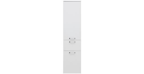 Badezimmer Hochschrank BxH 40x168,5 cm Weiß - Weiß, KONVENTIONELL, Holzwerkstoff (40/168,5/38,5cm) - Ondega