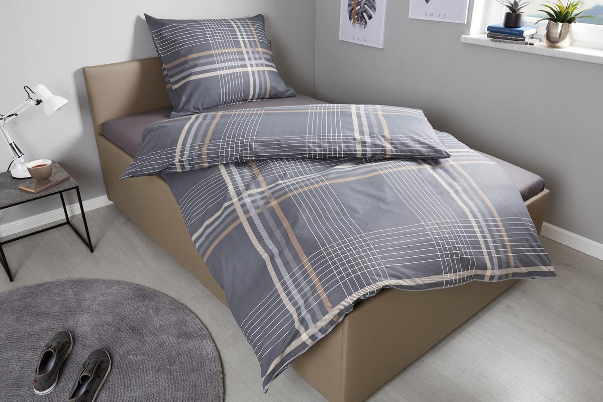 Ágyneműhuzat-garnitúra Sanella - szürke, Modern, textil (140/200cm) - Luca Bessoni