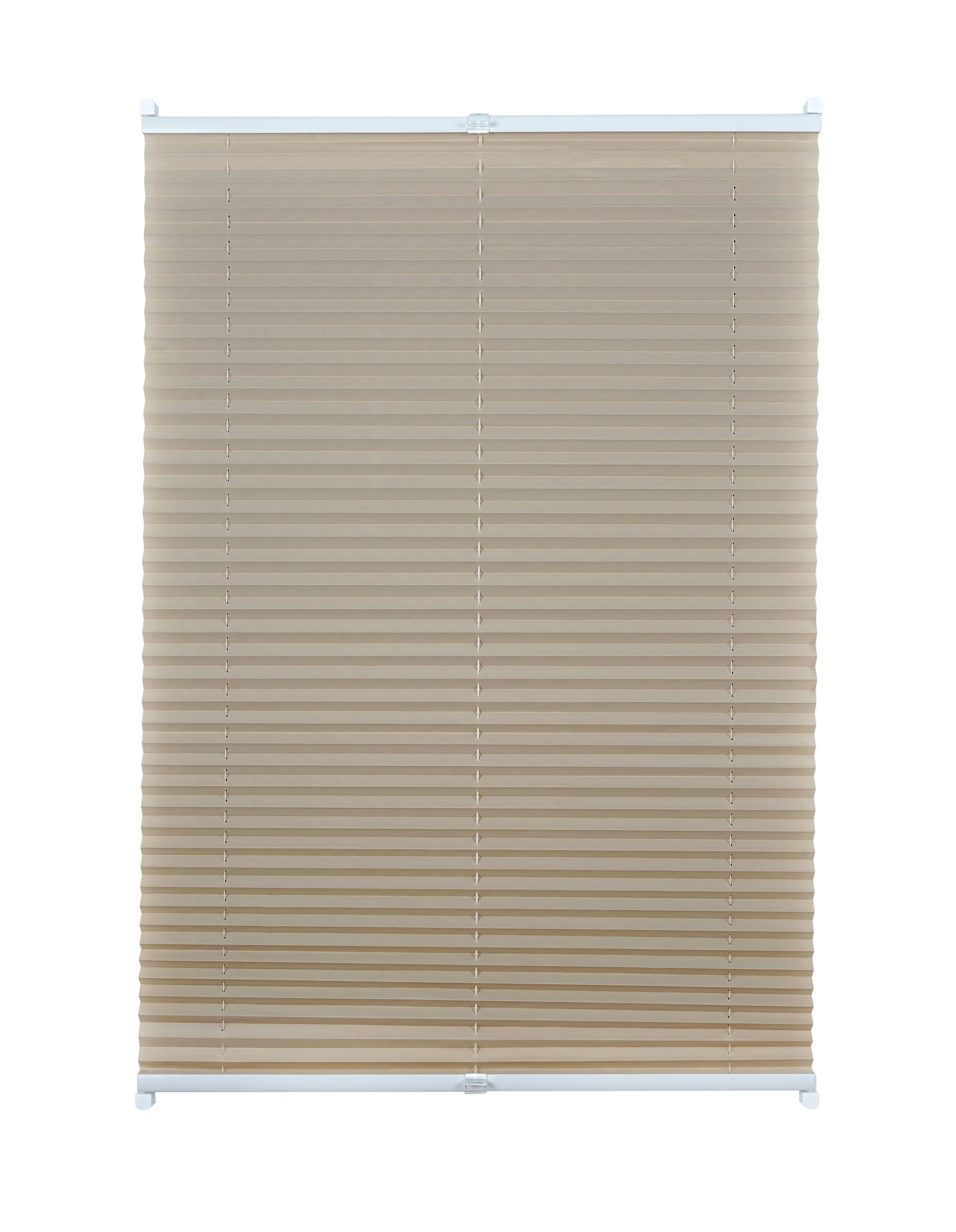 PLISSEE Free Taupe B: 100 cm - Sandfarben, Basics, Textil (100/130cm) - Homeware