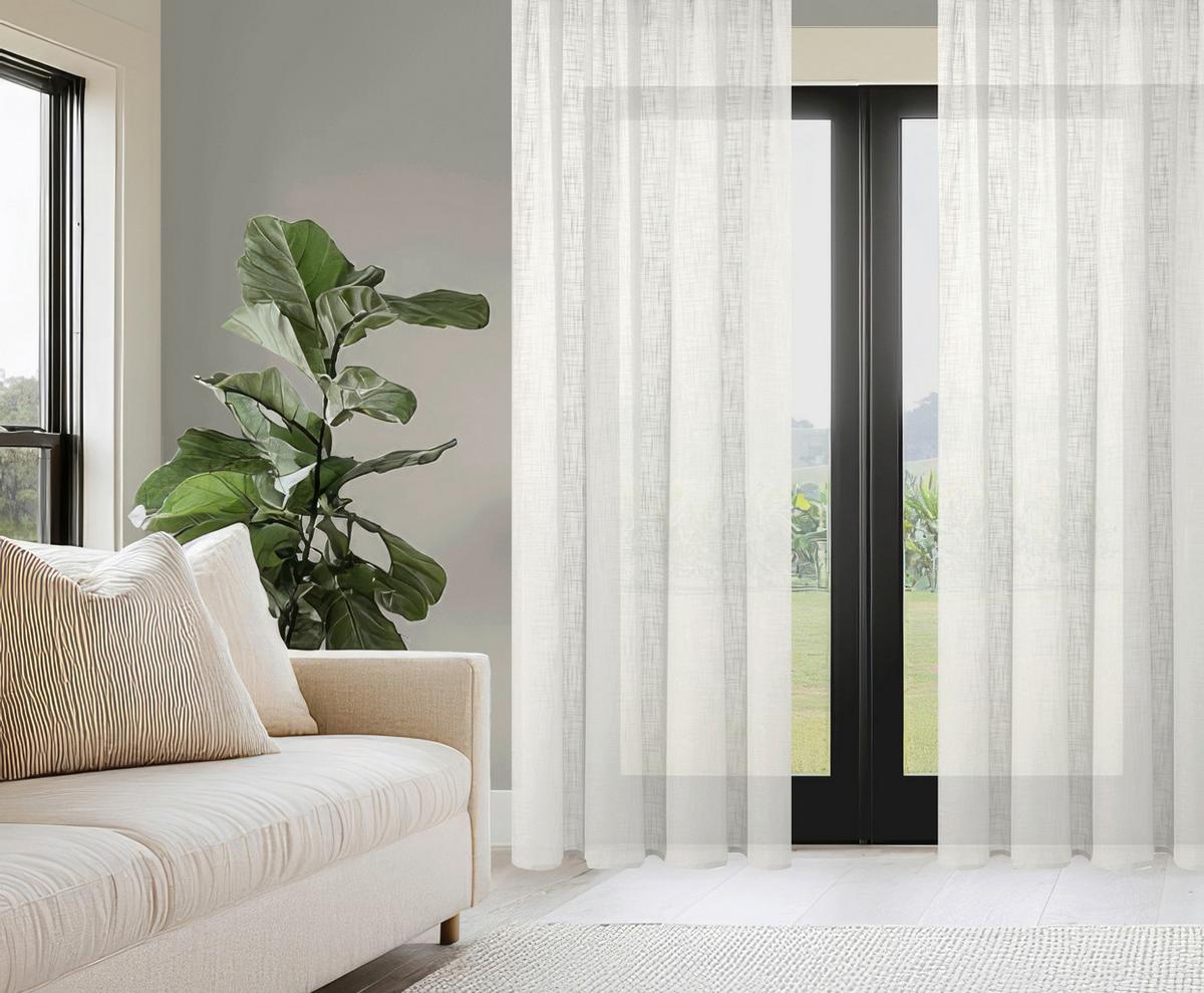 Ösenvorhang Softy - Weiß, Basics, Textil (140/160cm)