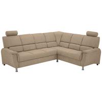 Sedačka MARSYLIA, pravá, šedohnědá - černá/barvy stříbra, Design, kov/dřevo (270/219cm) - MID.YOU