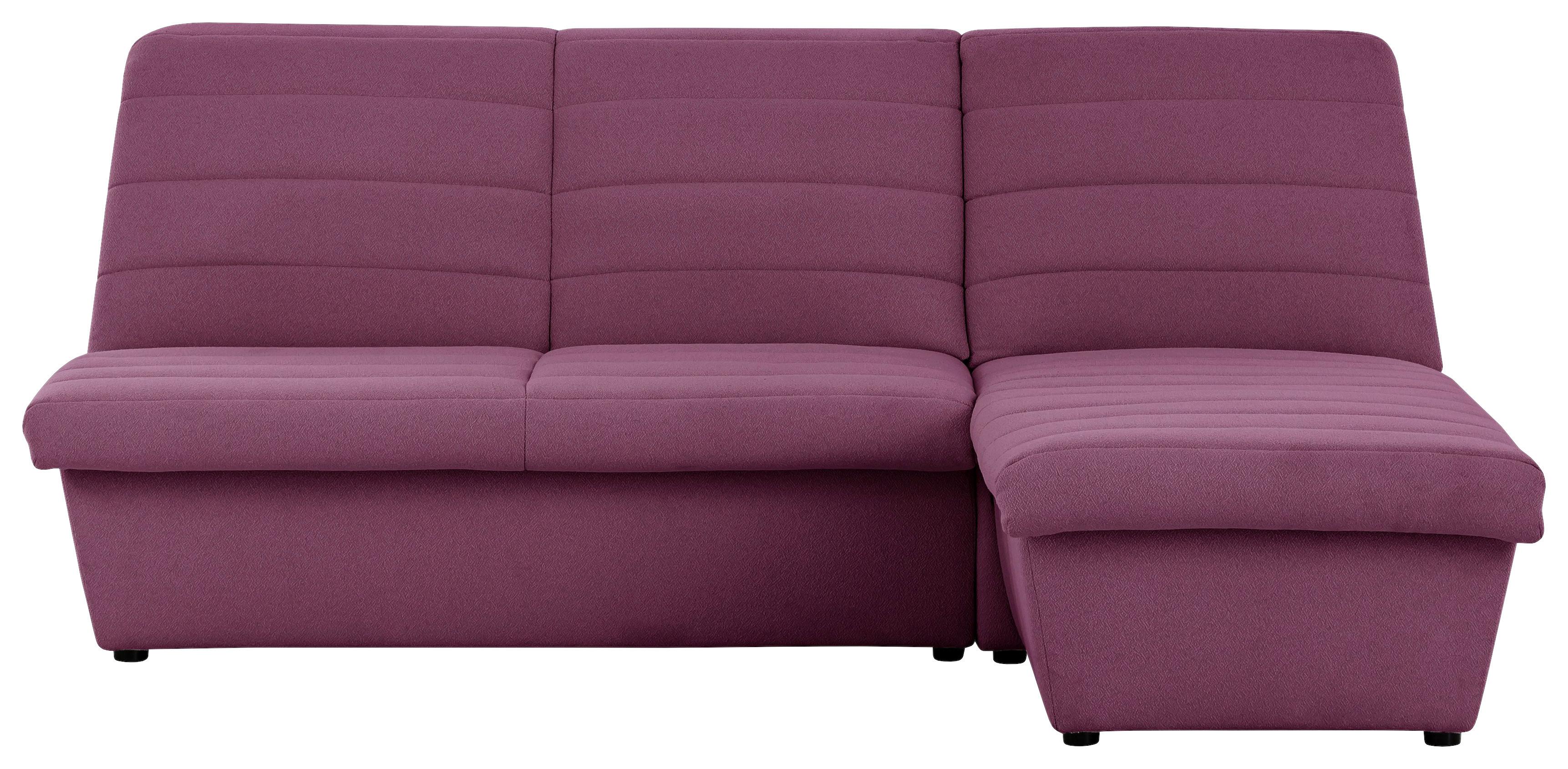 Ecksofa Looks Viii Weinrot - Weinrot/Schwarz, Design, Textil (214/168cm) - LOOKS by W.Joop
