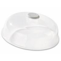 Mikrowellendeckel Robin D/h: Ca. 25/10 Cm, Weiß - Klar, KONVENTIONELL, Kunststoff (24.5/9.5cm)