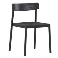 Stuhl Malmön - Schwarz, Design, Naturmaterialien/Holz (51.5/79/54cm) - Livetastic