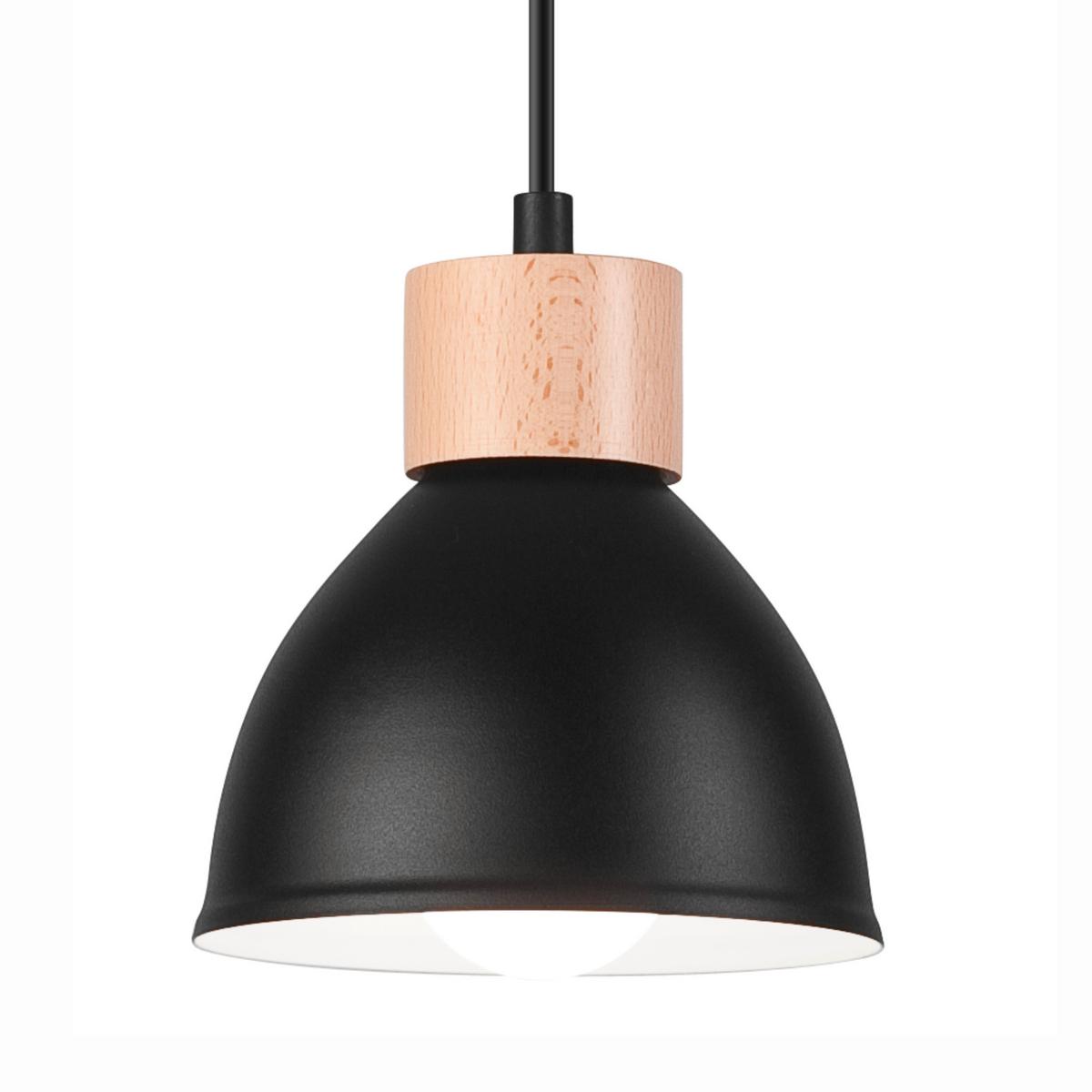 Hängeleuchte 42114 Nico - Schwarz Hochglanz, KONVENTIONELL, Metall (108/8/15cm)