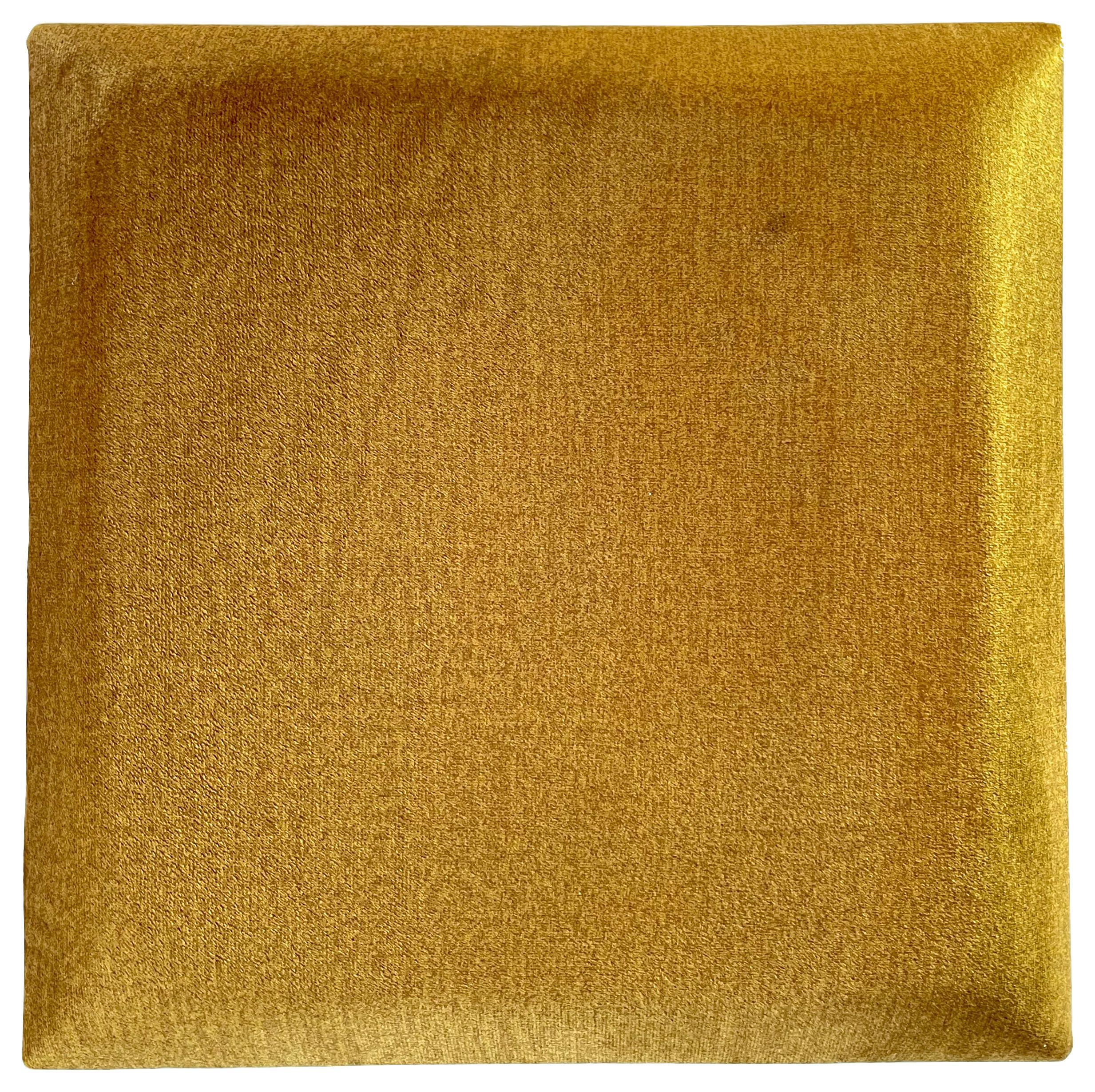 čalúnený panel 2ks, 30x30cm štvorec, medová - medová, Basics, textil (30/30/4cm) - MID.YOU