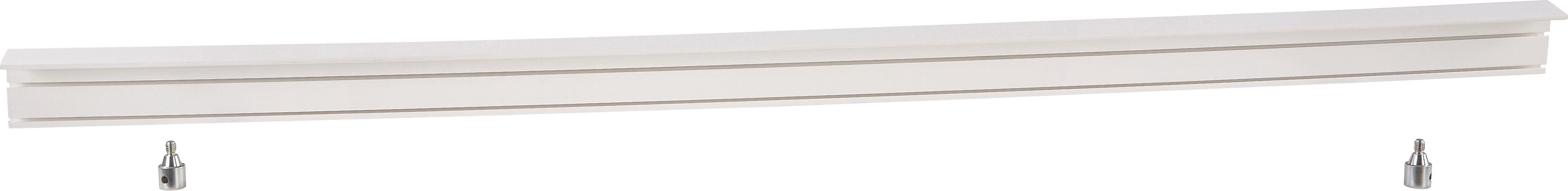 Vorhangschiene 250 cm - Weiß, KONVENTIONELL, Kunststoff (250/5/7.5cm) - Ombra
