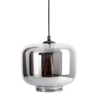 Hängeleuchte Vaso H: 156 Cm 1-Flammig Pendelleuchte - Anthrazit/Schwarz, Design, Glas/Metall (25/121cm) - Näve