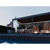 Pergola Deluxe 720x360cm Sturmfest, Gartenpavillon - Anthrazit, Basics, Metall (720/255/360cm) - WEIDE