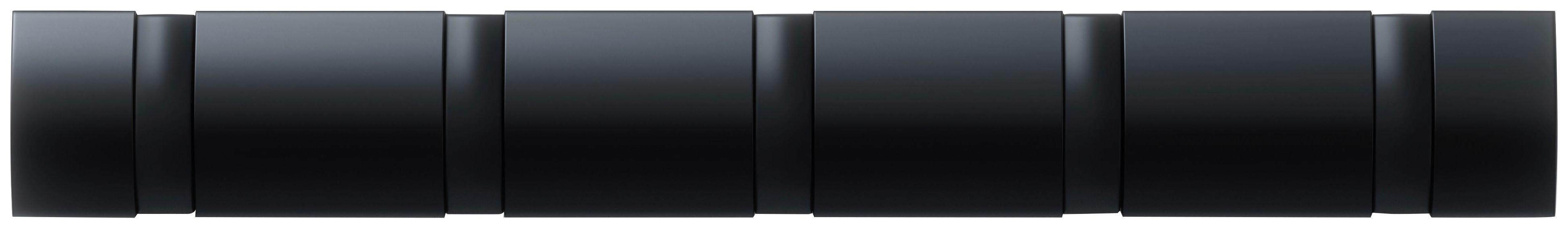 LIŠTA S HÁČIKMI FLIP 5 - čierna, Modern, drevo/plast (51/6/3cm) - Mömax