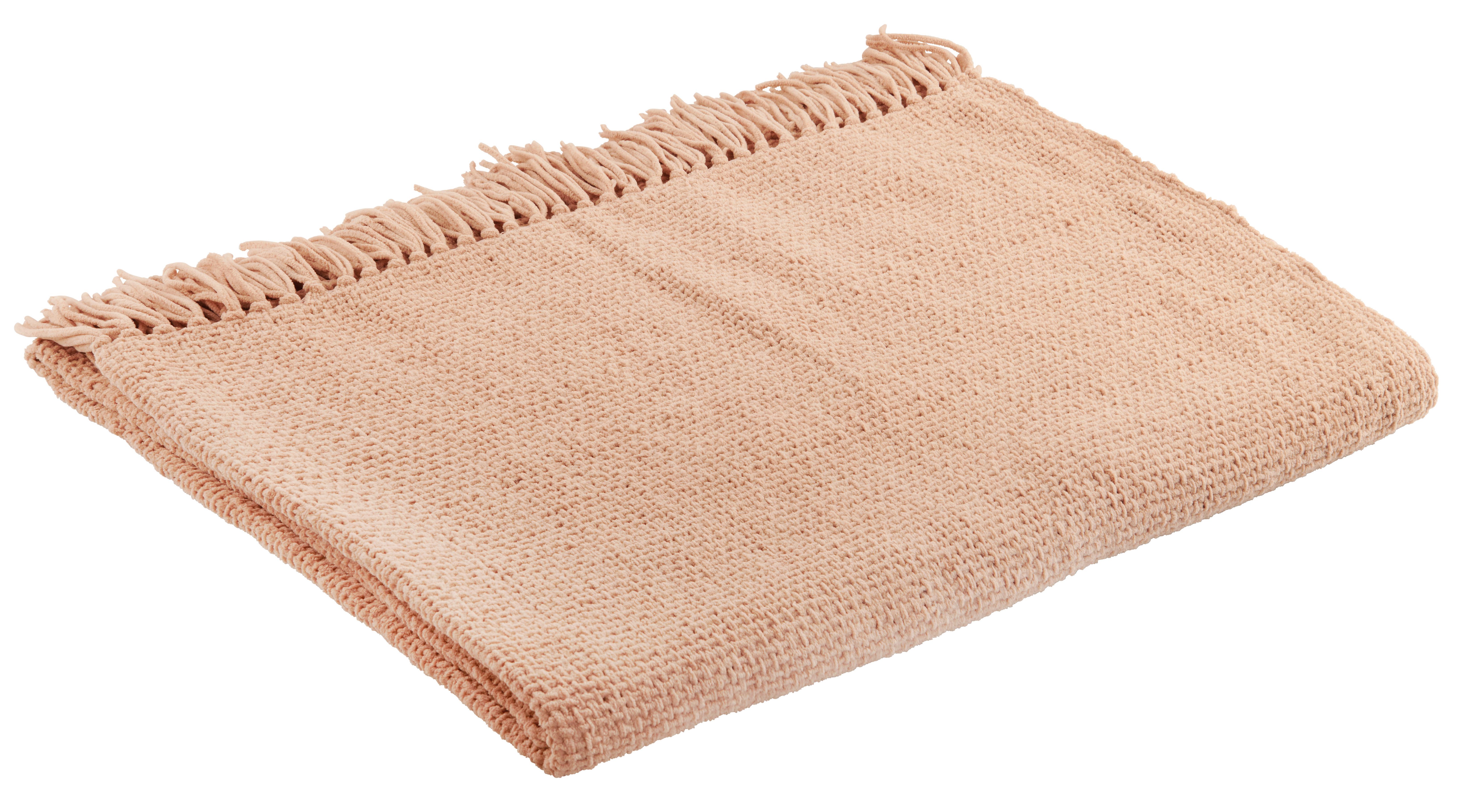 Kuscheldecke Xenia Sandfarben 140x210 cm Gewebt - Sandfarben, MODERN, Textil (140/210cm) - Luca Bessoni