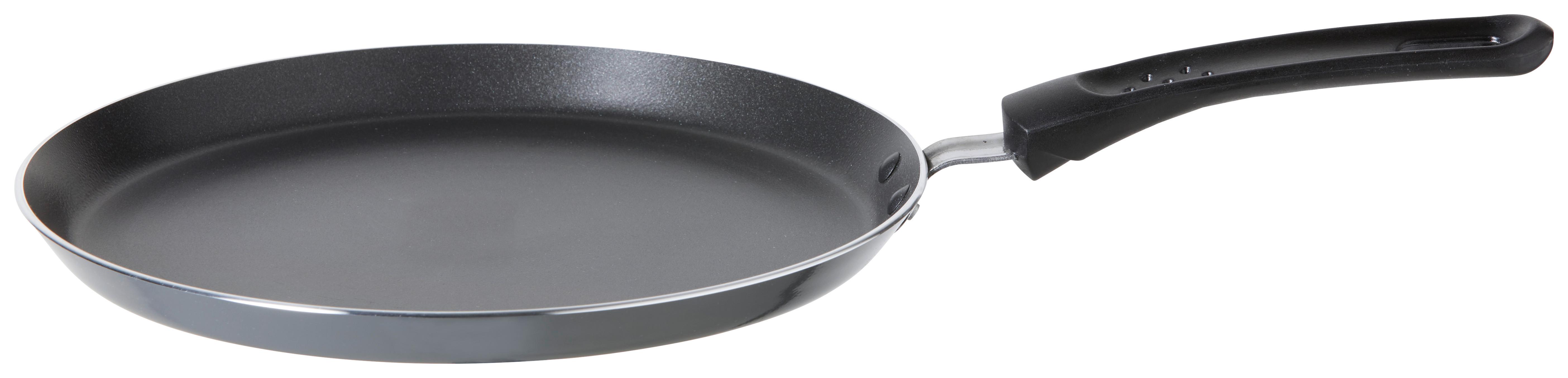Panvica na palacinky Basic, Ø: 24cm - čierna/sivá, Konventionell, kov/plast (24/2cm) - Mömax