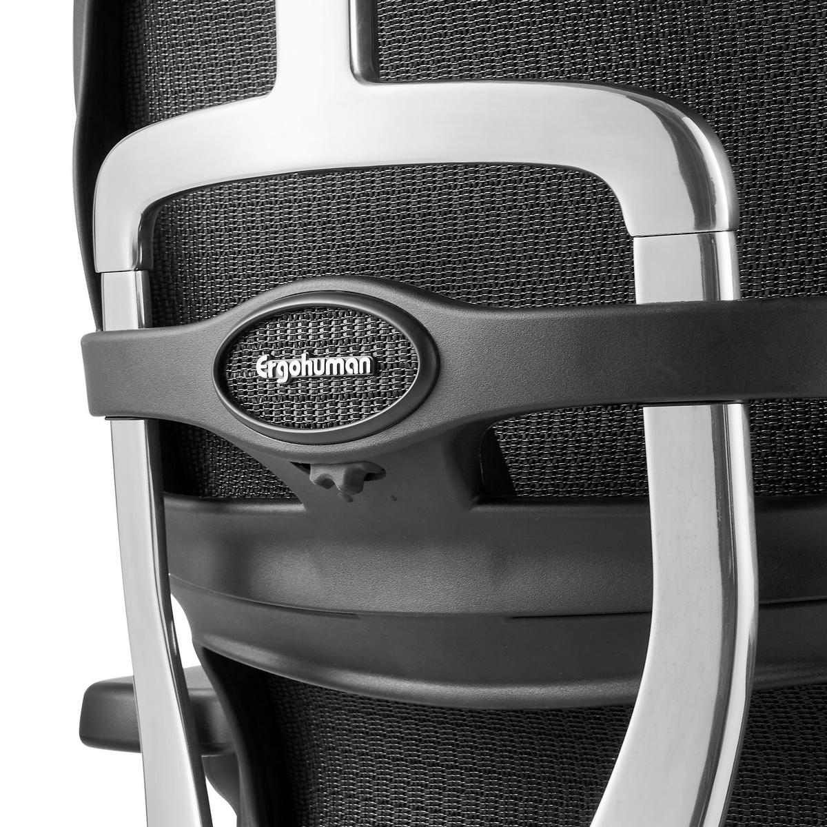 Drehstuhl Ergohuman Ultra Gen Braun/Schwarz B: 65cm - Silberfarben/Schwarz, MODERN, Leder/Kunststoff (65/132/60cm) - MID.YOU