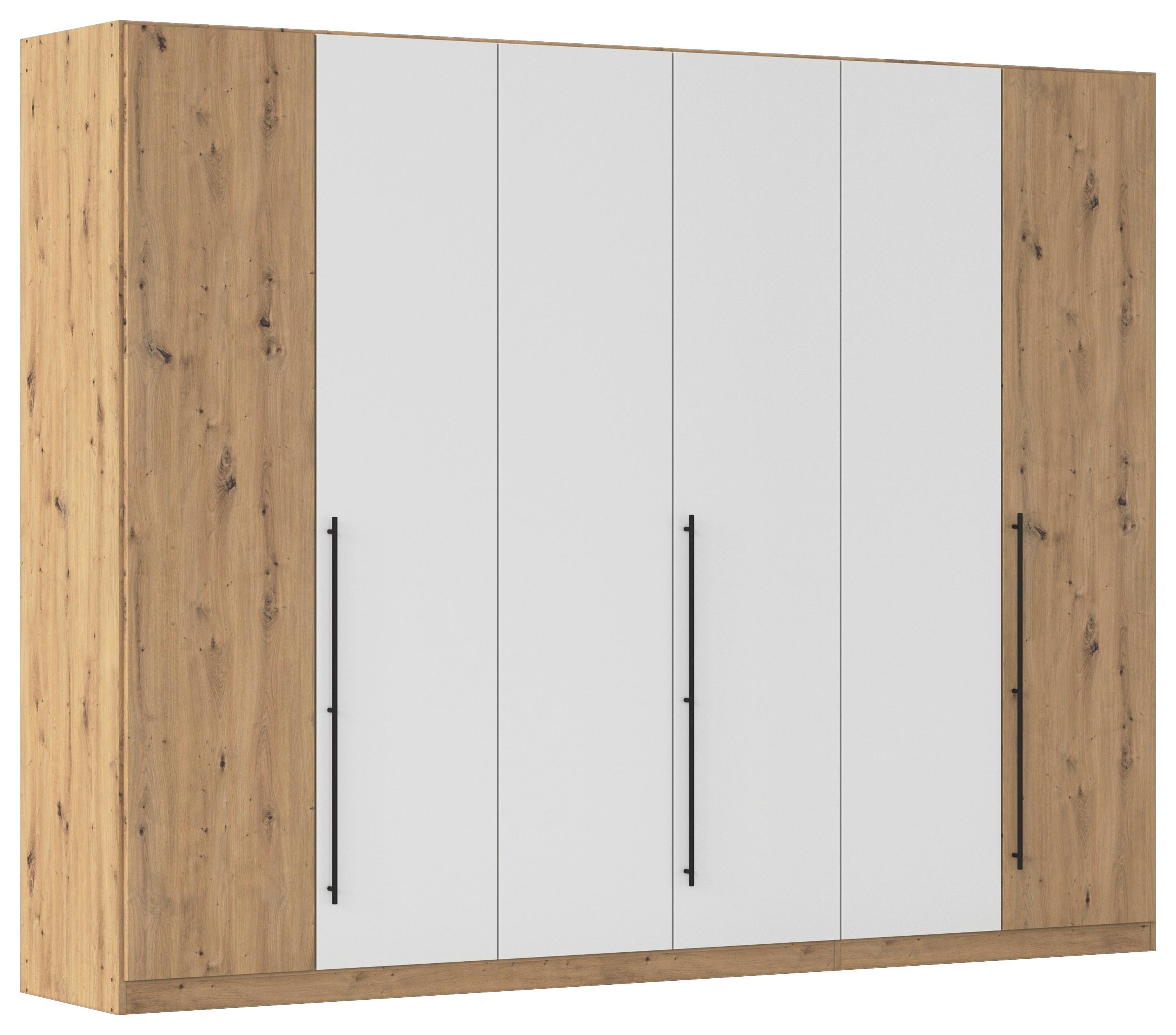 Kleiderschrank Safari Weiß/Eiche Dekor B:  271cm