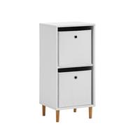 Aktenregal Torge Weiß B: 38,2cm - Weiß, MODERN, Holzwerkstoff (38,2/84,8/38,2cm) - Livetastic