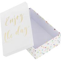 Geschenkbox Dreams Weiß - bílá/vícebarevná, karton (28/18/9cm) - Modern Living