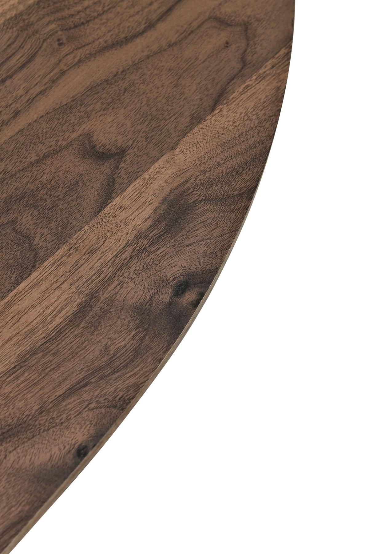 Esstisch Edda Walnussfarben L: 180 cm - Walnussfarben, Basics, Holzwerkstoff (180/90/75cm) - Livetastic