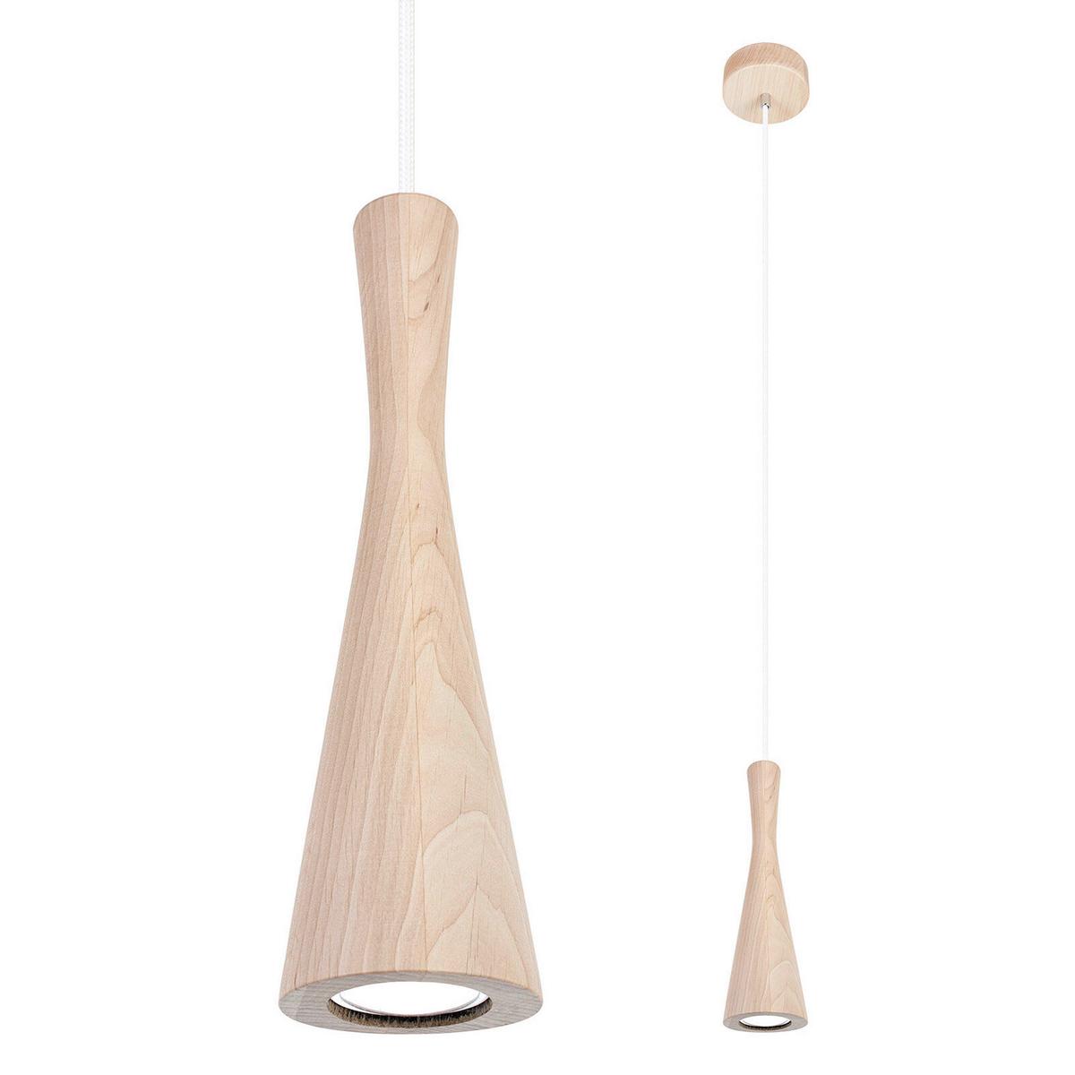 Hängeleuchte 8510152 Vegas - Erlefarben/Weiß, Natur, Holz (10/90-140cm)