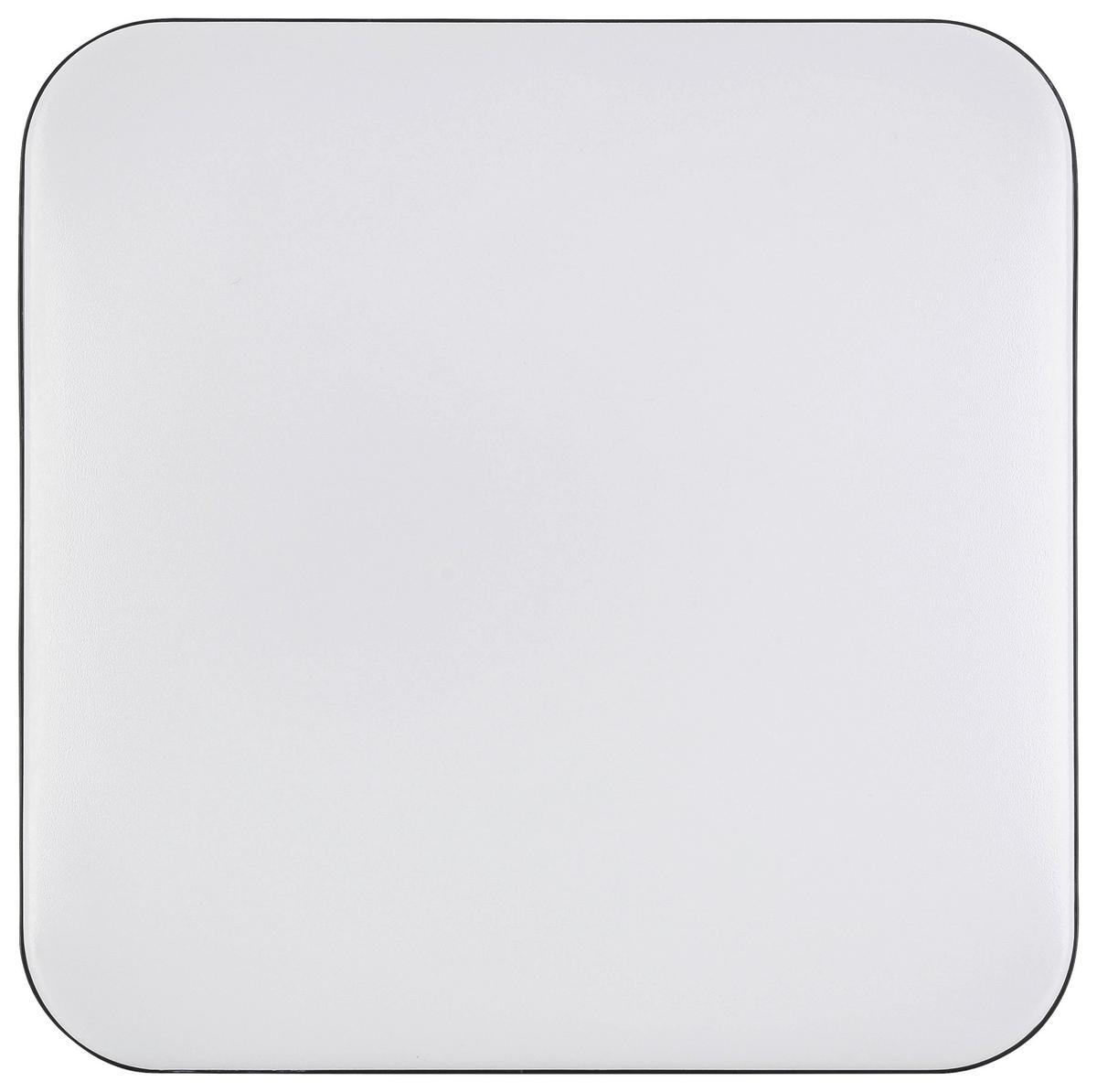 LED-Deckenleuchte Isa - Schwarz/Weiß, MODERN, Kunststoff/Metall (27/27/5cm) - Luca Bessoni