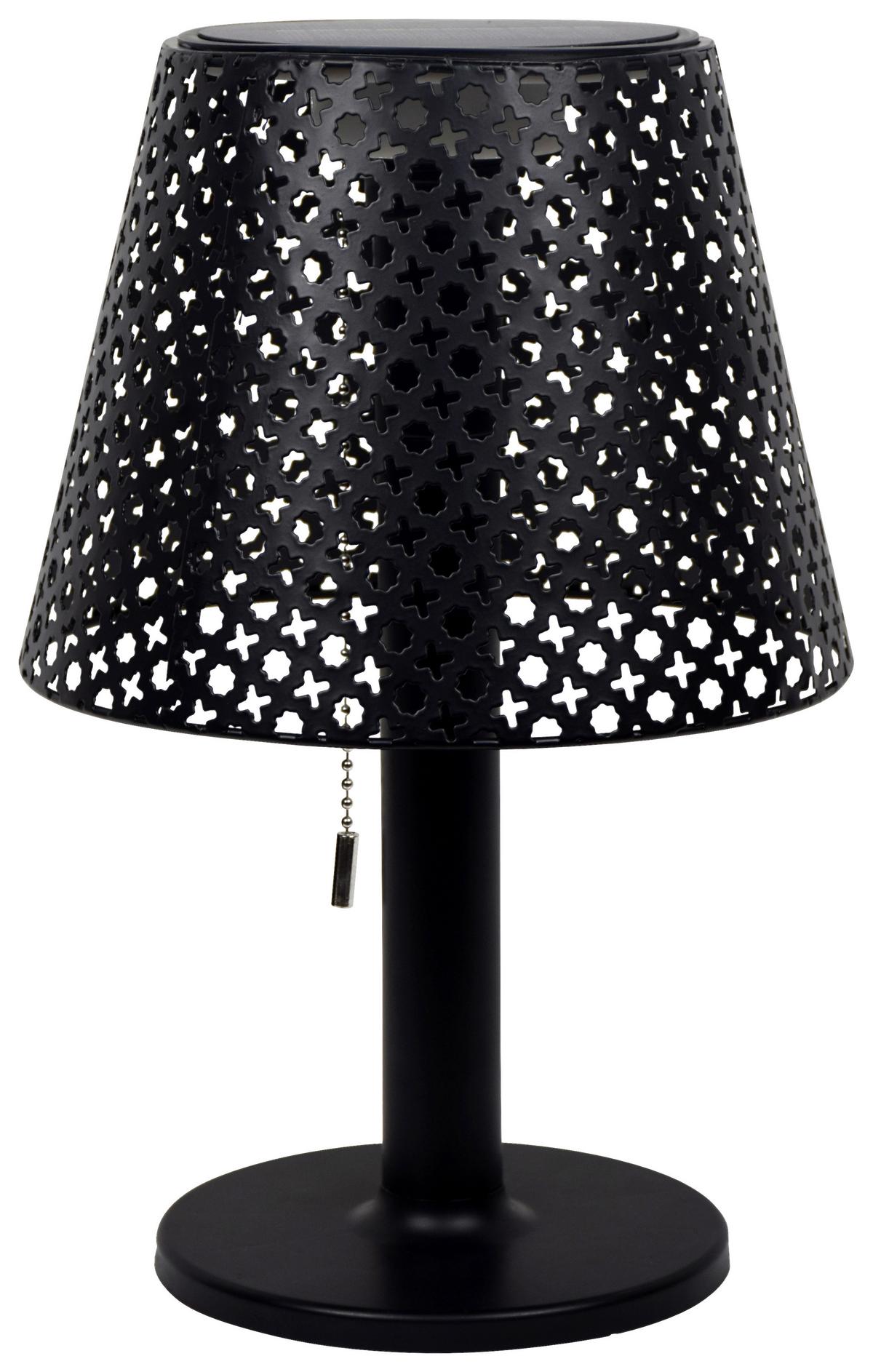 Solárne svietidlo Ino, P/V: ca 21/35cm, čierna - čierna, Modern, kov/plast (21/35cm) - Modern Living