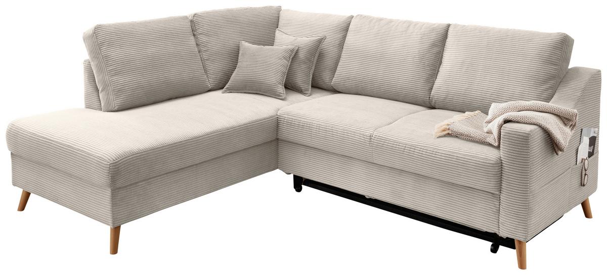 Ecksofa Valentina Beige S: 200x230 Cm - Beige/Naturfarben, MODERN, Textil (200/230cm) - Livetastic