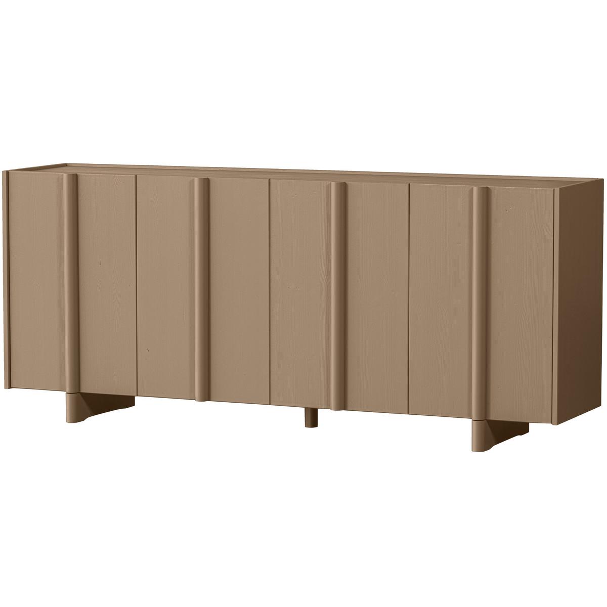 Sideboard Basu Schlammfarben B: 200 Cm - Schlammfarben, Design, Holz (200/85/46cm) - Livetastic