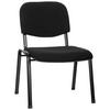 Besucherstuhl Xt 600 XL Schwarz Bis 150 Kg - Schwarz, Basics, Textil/Metall (60/87/55cm) - MID.YOU