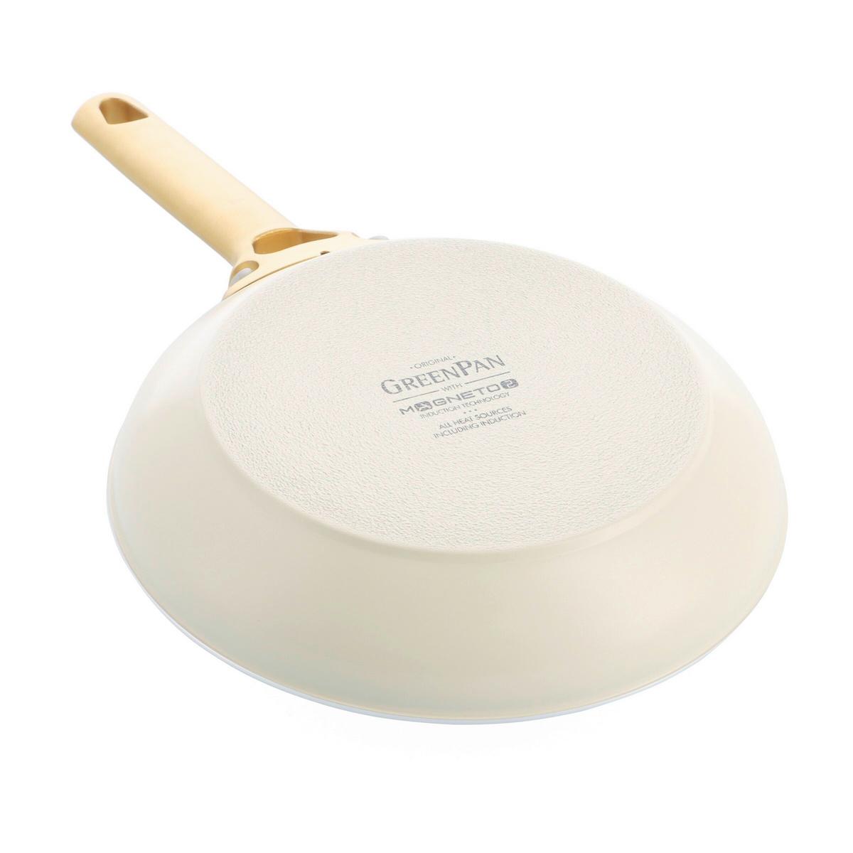 Kochtopfset 6-Teilig. creme/Gold - Goldfarben/Creme, Basics, Glas/Metall - GreenPan